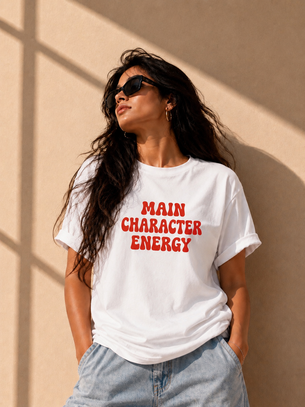 Main Character Energy Women’s Bold T-Shirt | Confidence Graphic Tee for Women