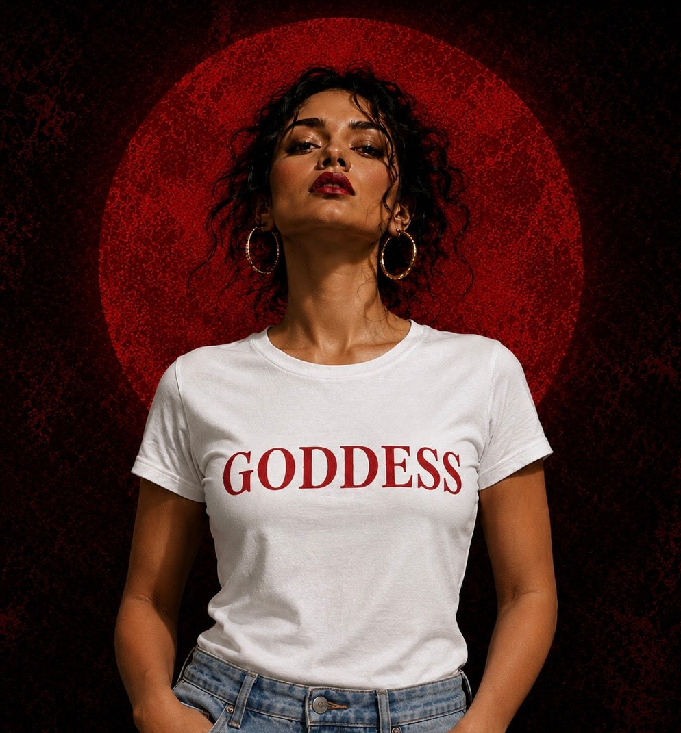 Goddess Women’s Bold T-Shirt | Empowering Graphic Tee for Confident Women
