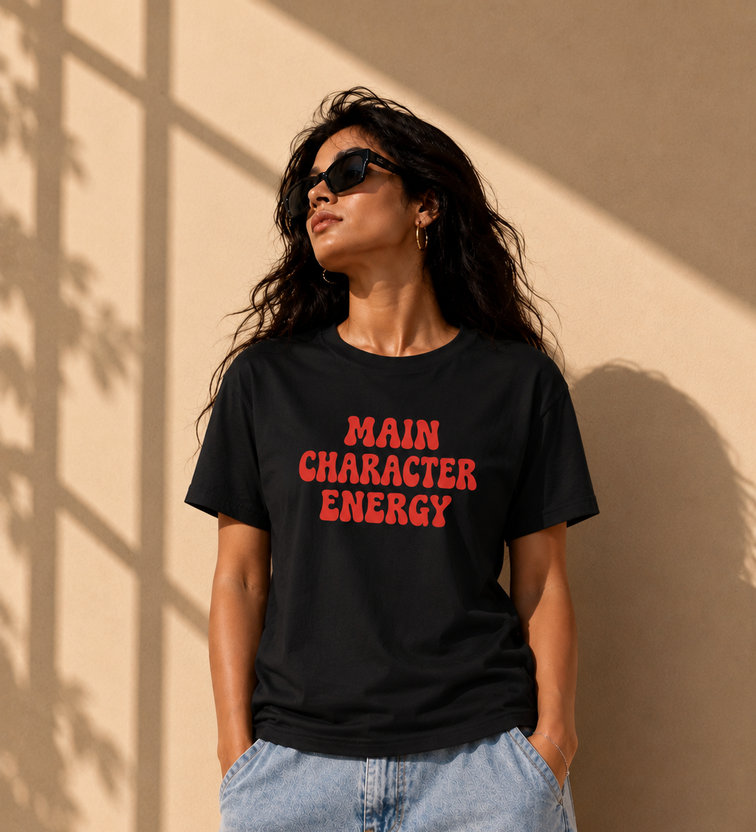 Main Character Energy Women’s Bold T-Shirt | Confidence Graphic Tee for Women